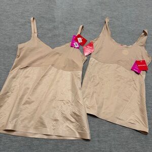 SPANX sz S - XS Thinstincts 2.0 Cami Tank Lot of 2 in Champagne Beige Top